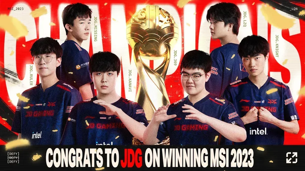 2023 MSI CHAMPION, JDG!
